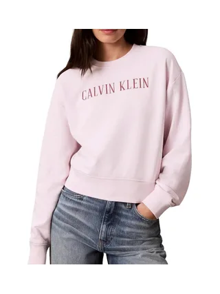 Sweat Rose Femme Calvin Klein Jeans Ls Cropped 1
