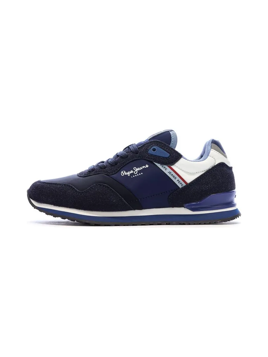 Baskets Bleu Marine Homme Pepe jeans London Berg 2
