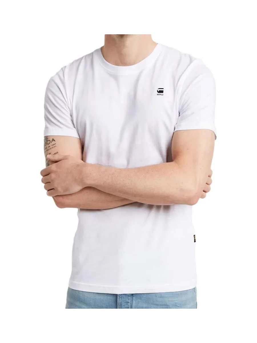 T-shirt Blanc Homme G-Star Raw D25949 1