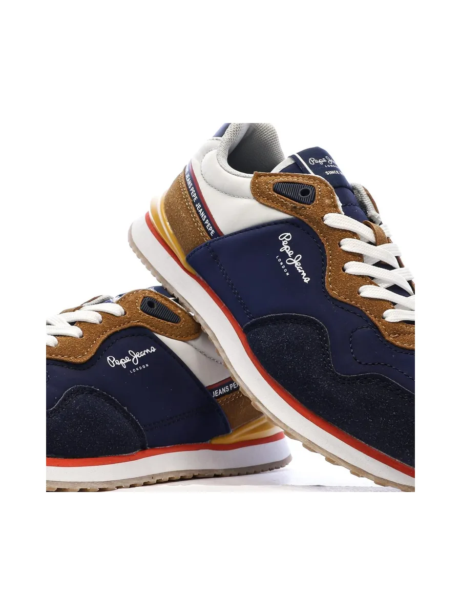 Baskets Marine/Camel/Jaune Homme Pepe jeans London 8