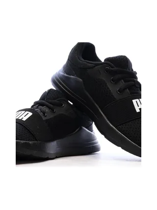 Baskets Noires Garçon Puma Wired01 7