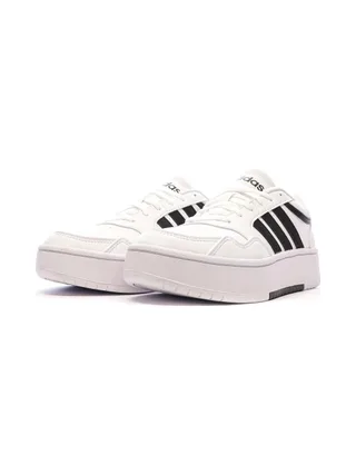 Baskets Blanches/Noires Femme Adidas Hoops 3.0 6