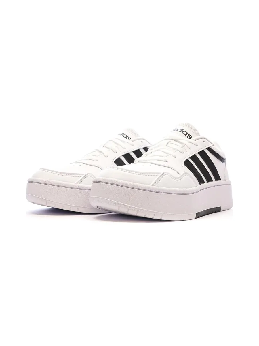 Baskets Blanches/Noires Femme Adidas Hoops 3.0 7