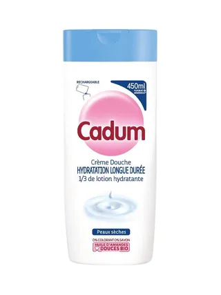Crème Douche Hydratation Longue Durée 1/3 de Lotion Hydratante Cadum 450 ml 1
