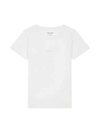 T-shirt Blanc Femme Teddy Smith Ribelle 1