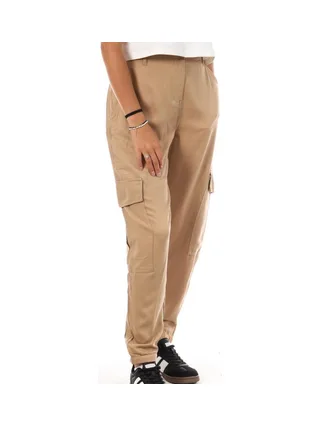 Pantalon Fluide Beige Femme Lee Cooper Okarta 1