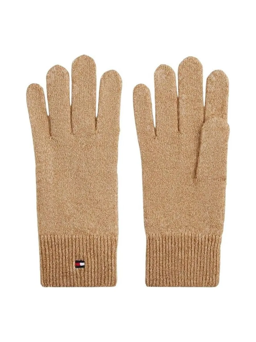 Gants Beige Femme Tommy Hilfiger Flag Fluffy 2