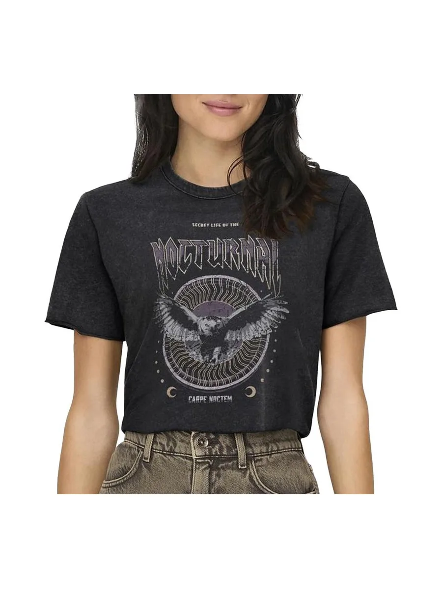T-shirt Noir Femme Only Lucy 2
