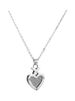 Collier Bellarose Perfume — Cœur & Papillon (Zirconium) 1
