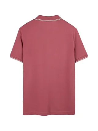 Polo Rose foncé Homme Teddy Smith Pasian 2 2