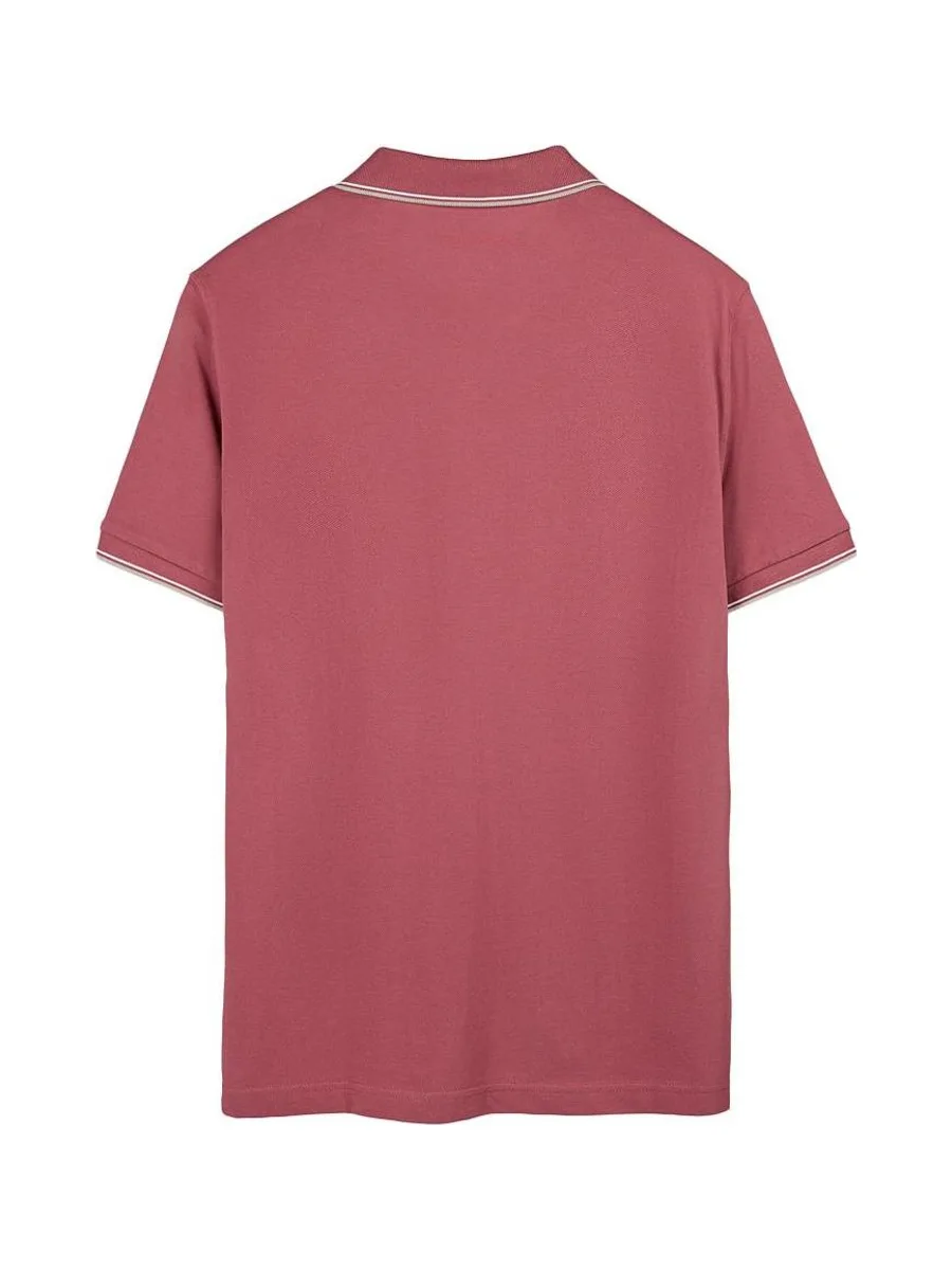 Polo Rose foncé Homme Teddy Smith Pasian 2 3