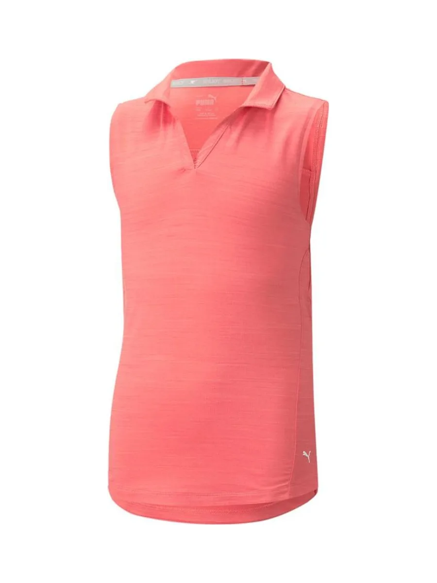 Polo Rose Fille Puma Coast 1