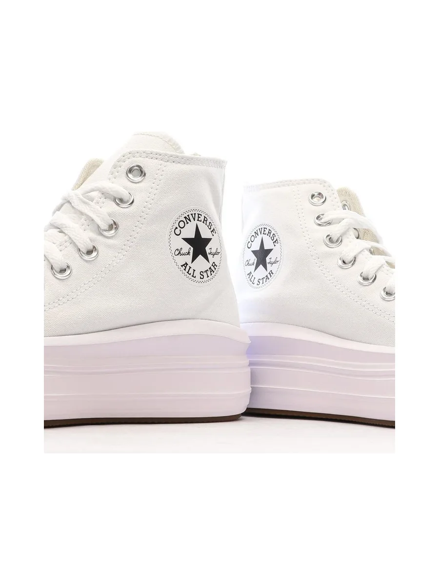 Baskets Blanches Femme Converse Chuck Taylor All Star Move 568498C 8