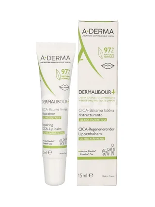 A-Derma Dermalibour+ Repairing Cica-Lip Balm 15ml 1