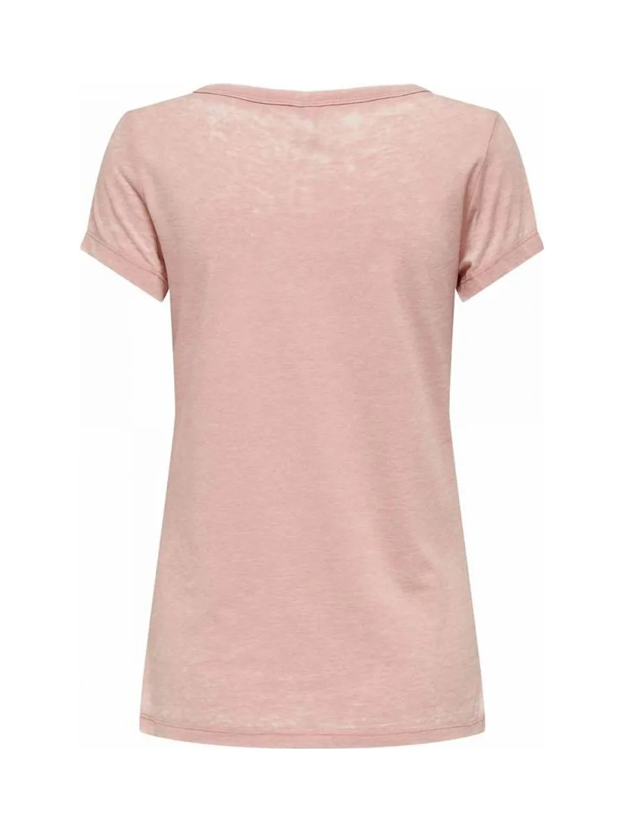 T-shirt Rose Femme Only Wrongly 3