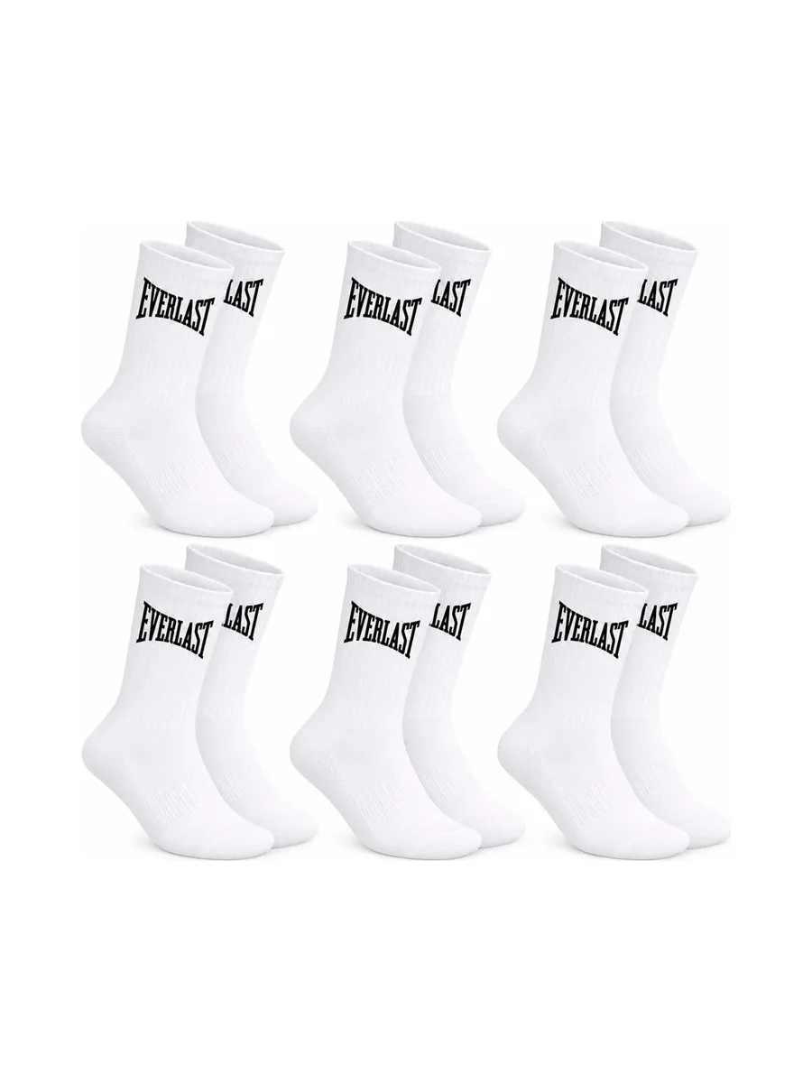 Lot de 6 Paires de chaussettes Blanches Homme Everlast EL062 2