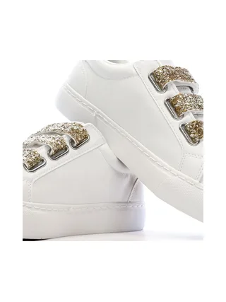 Baskets Blanche/Doré Femme Kaporal Tippyk 7
