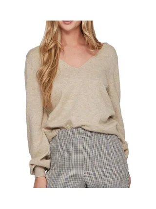 Pull Beige Femme Vila Viril Rev 1