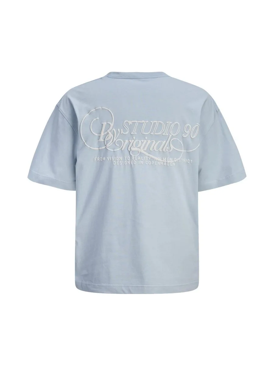 T-Shirt Bleu Garçon Jack & Jones Niagara Crew Neck 3