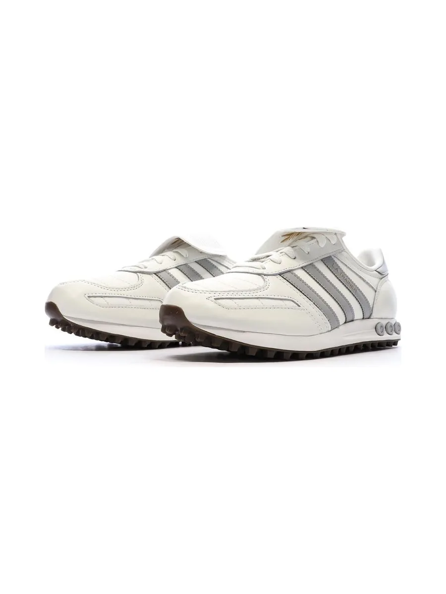 Baskets Blanc/Gris Homme Adidas La Trainer 7