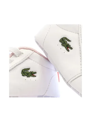 Baskets Blanches/Rose Bébé Lacoste Carnaby Set 225 7