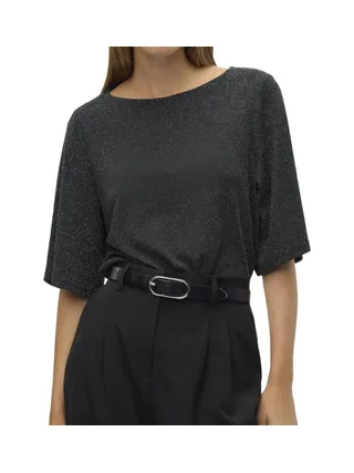 Top Noir/Argenté Femme Vero Moda Kanva 1