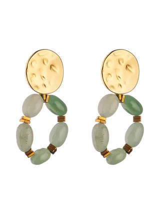 Boucles d'oreilles Elsa - Vert 1