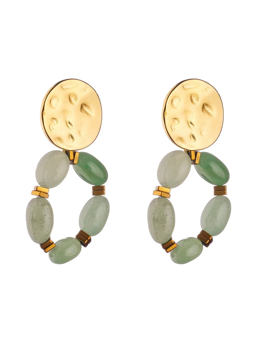 Boucles d'oreilles Elsa - Vert 1