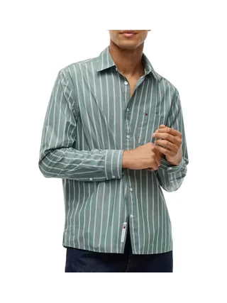 Chemise Verte Homme Tommy Hilfiger Poplin 1