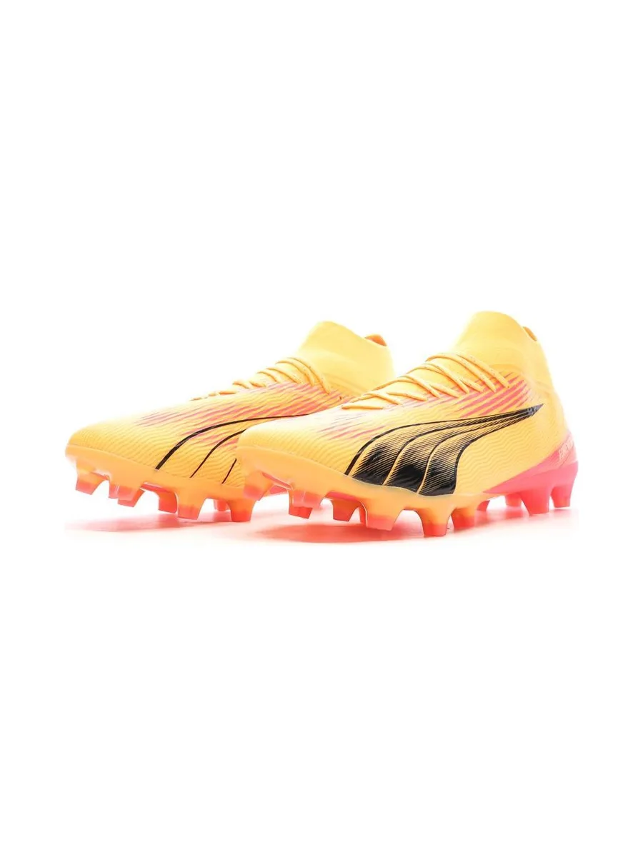 Chaussures de Football Orange, Noir Homme Puma Ultra Pro 7