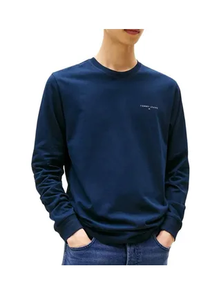 T-Shirt Manches Longues Bleu Homme Tommy Hilfiger Chest 1