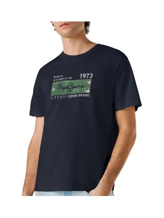 T-Shirt Marine Homme Pepe jeans Pjl M 1