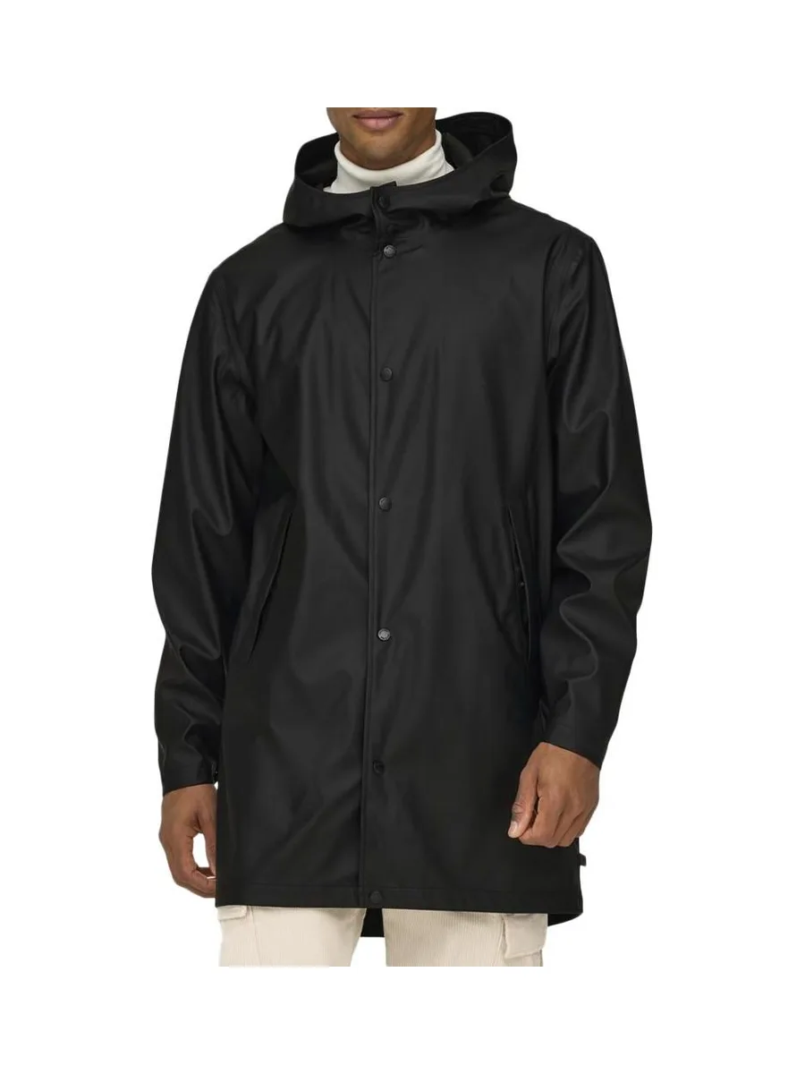 Veste de Pluie Noir Homme Only & Sons Luca Rain 2