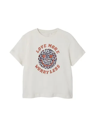 T-shirt Blanc Fille Name it Nyla 1