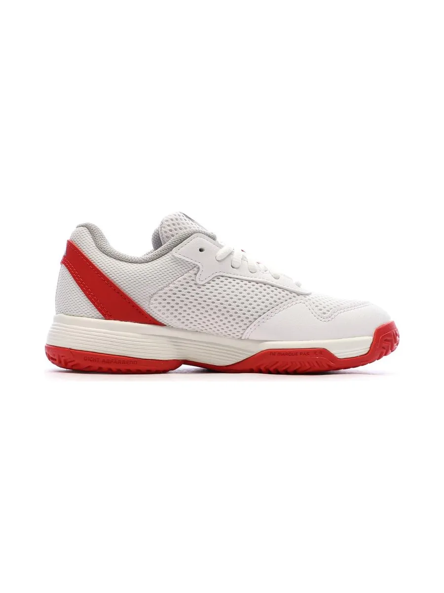 Chaussures de tennis Blanches/Rouges Garçon Adidas Courtflash 3