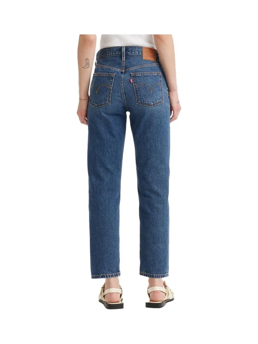 Jean Bleu Femme Levi's Cropped Lightweight Med Indig 3
