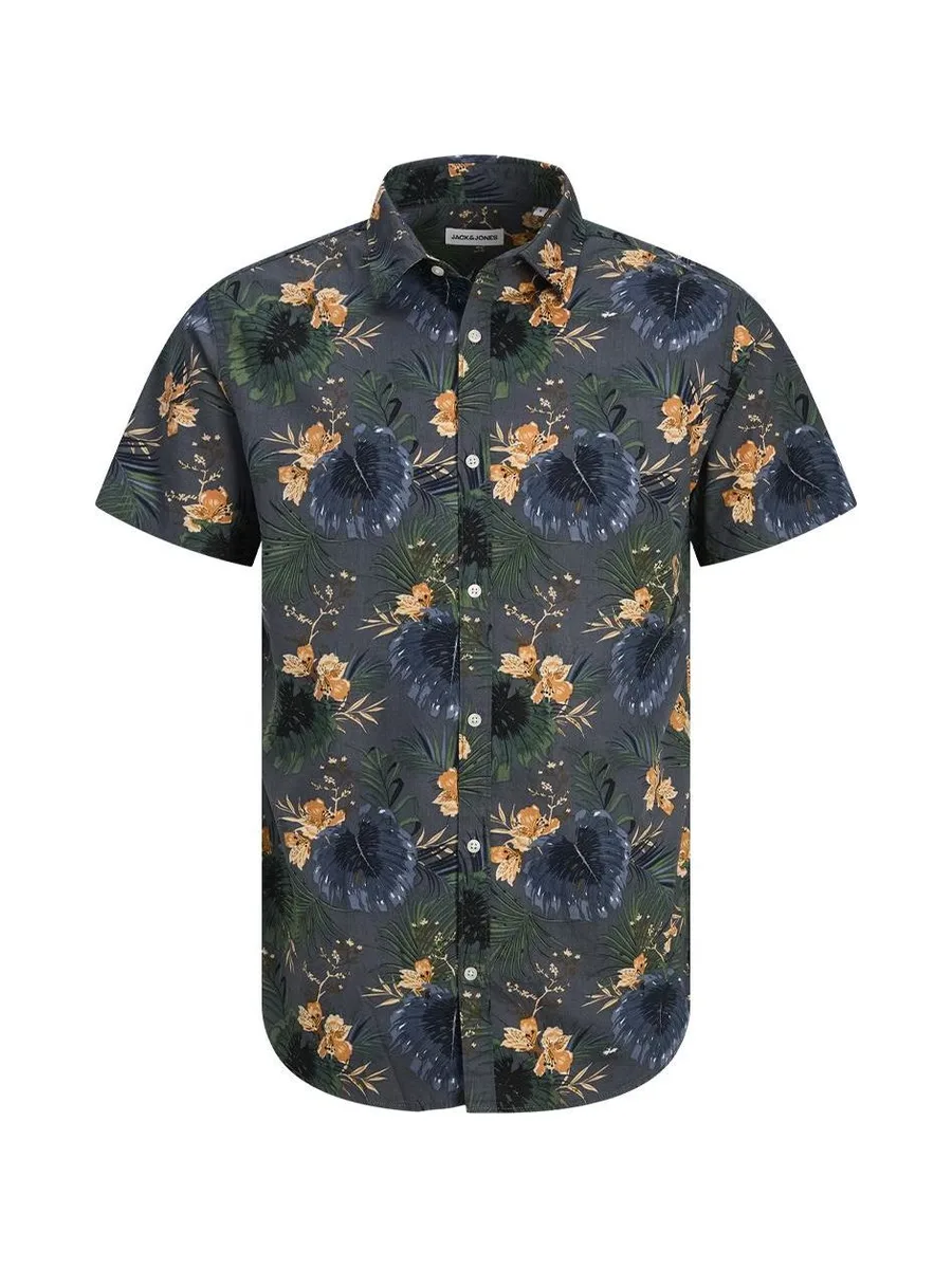 Chemise Bleu/Vert Homme Jack & Jones Hawaii 4