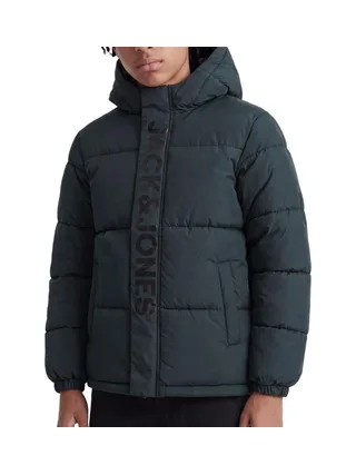 Doudoune Vert Foncé Garçon Jack & Jones Haste Puffer 1