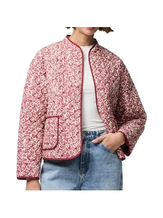 Veste Matelassée Rose Femme Pieces Ke 1