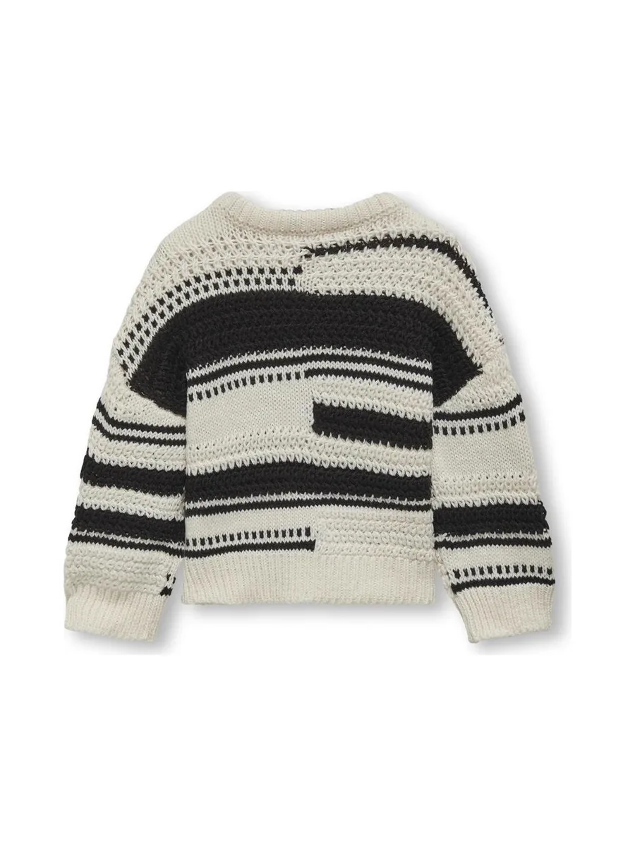 Pull Noir/Blanc Fille Kids ONLY Gsutha 3