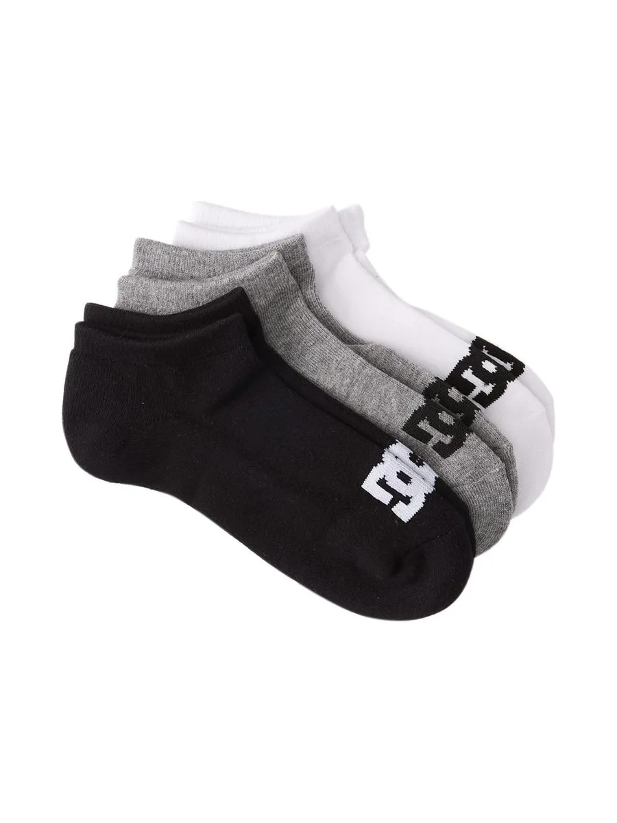 x3 Paires de Chaussettes Noires/Blanc Dc shoes ADYA 2
