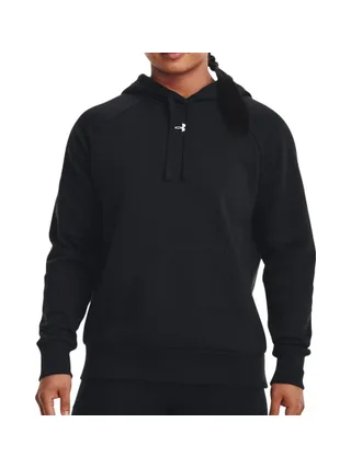 Sweat à Capuche Noir Femme Under Armour Rival Fleece 1379500 1
