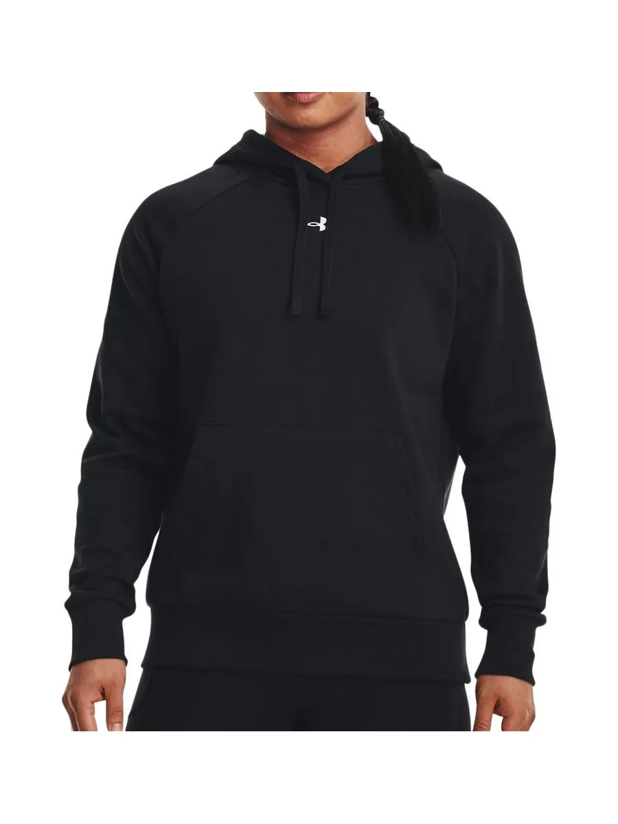 Sweat à Capuche Noir Femme Under Armour Rival Fleece 1379500 2