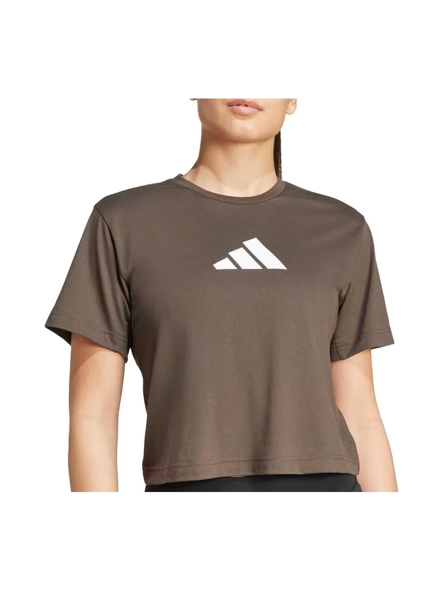 T-Shirt Kaki Femme Adidas Essentials 2