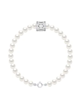 Collier Véritables Perles d'Eau Douce Semi-Rondes 5-6 mm — Argent 925 Millièmes — 18 cm 1
