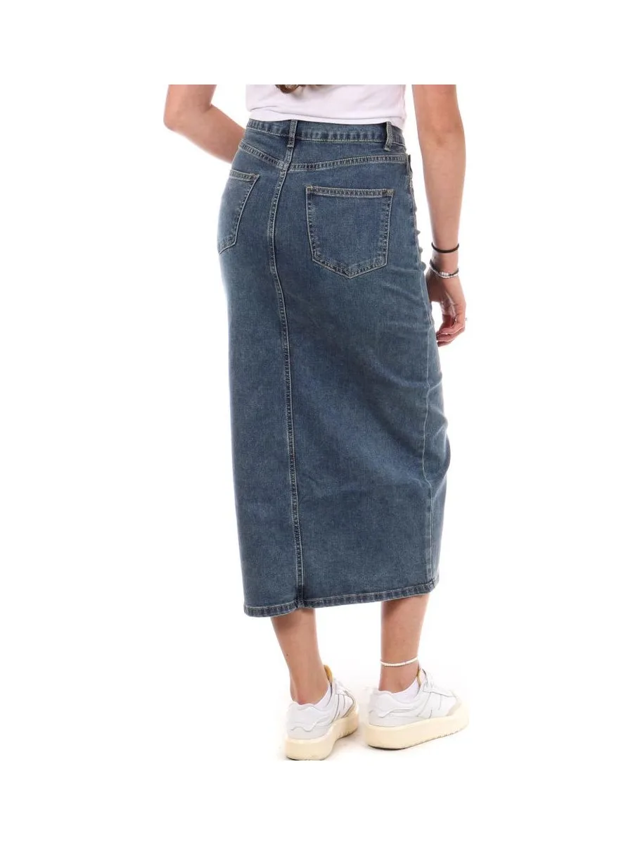 Jupe en Jean Bleu Femme Monday Premium Dark 2