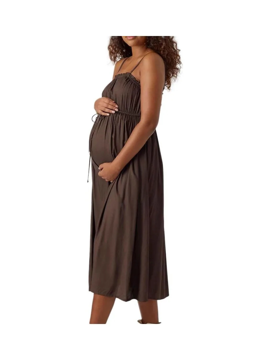 Robe Marron Femme Mamalicious Lelva 1