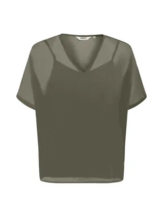 Blouse Kaki Femme Only Tasha 1