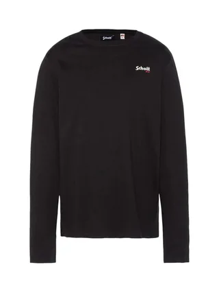 T-shirt Noir Homme Schott BRODEDML 1