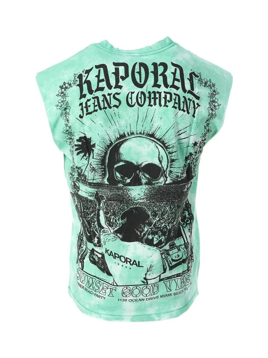 T-Shirt Vert Homme Kaporal TANKH25M10 3